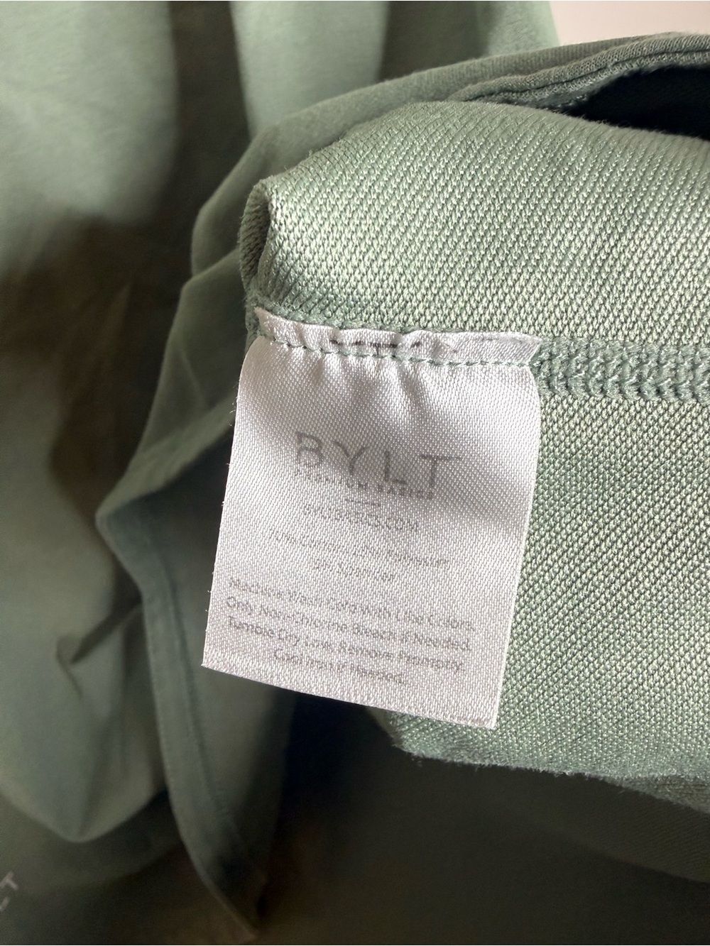 BYLT men’s drop cut lux short sleeve tshirt green size XL - Picture 4 of 5